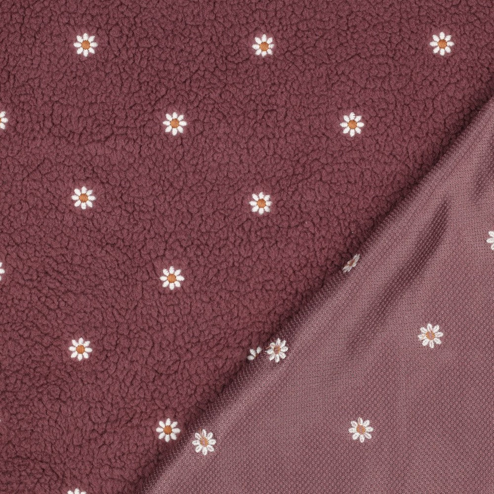 Teddy Broderade Blommor 'Dark Rose'