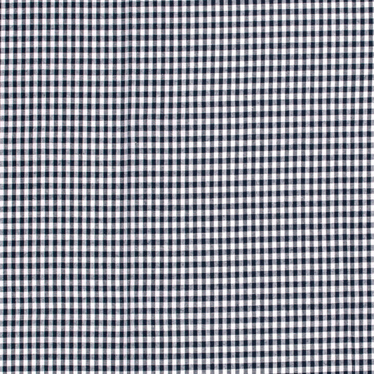 Gewebter Stoff Karriert 'Deep Blue' - 0,7 m PreCut