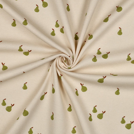 Waffel Jersey Birne 'Nature'