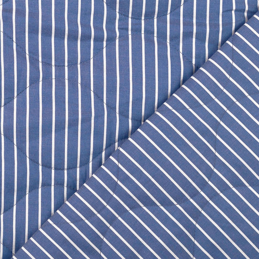 Quilted Fabric Stripes 'Blue'