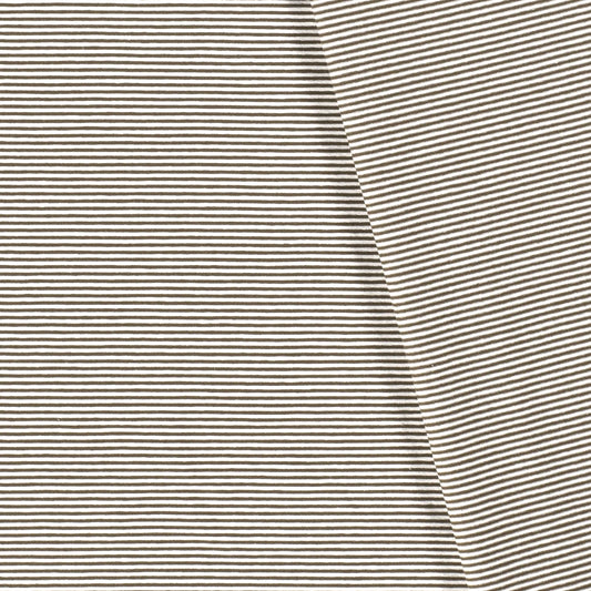 Randig Trikå 'Dark Brown'