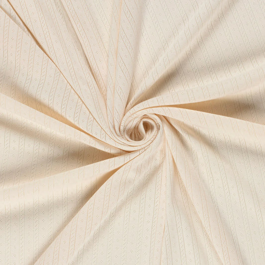 Pointelle Trikå 'Creme'