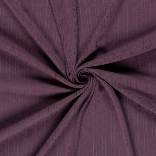Pointelle Trikå 'Plum'