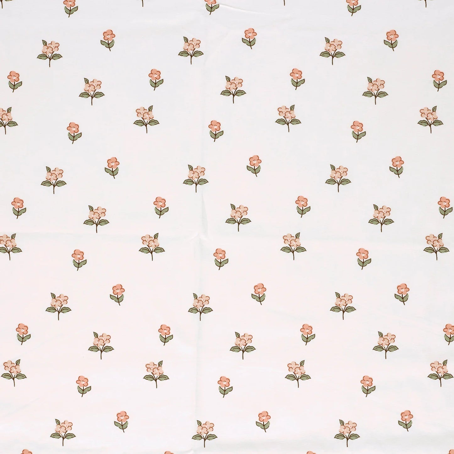Jersey Blumen Light Pink 'White'
