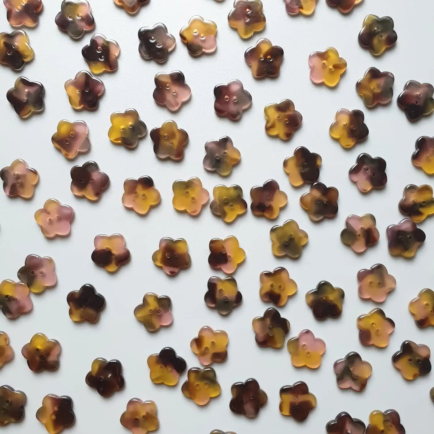 Knappar 'Flower' 15mm