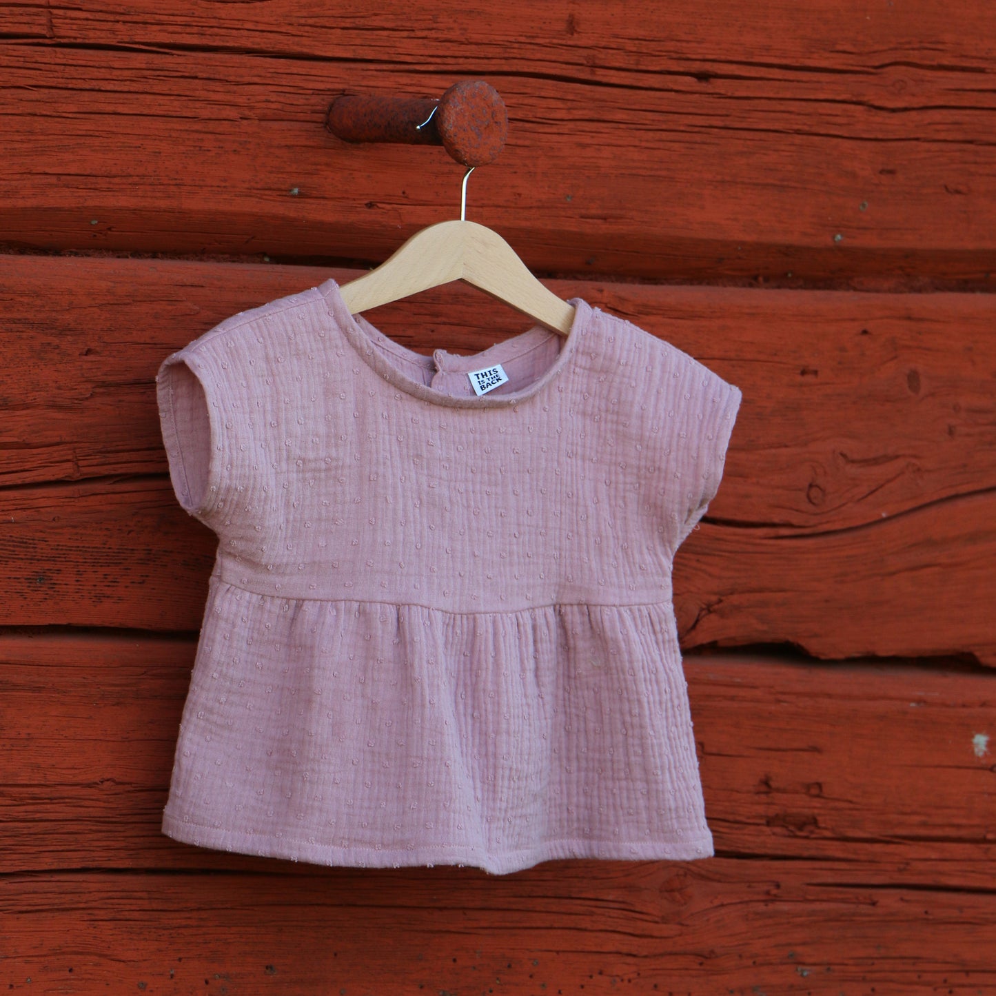 Enfärgad Muslin 'Rose'