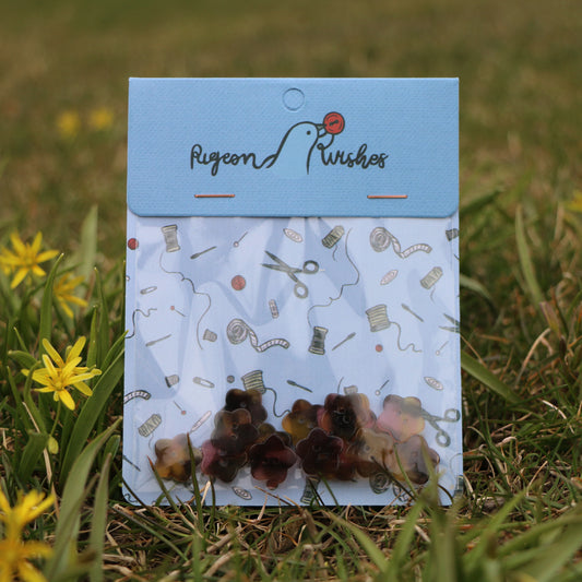 Knappar 'Flower' 15mm