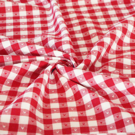 Vävd Hjärta Jul 'Red'