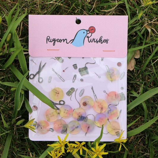 Knappar 'Multicolour pastell' 15mm