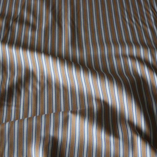 Vävd Randigt 'Creme, Cloudy Blue & Sand'