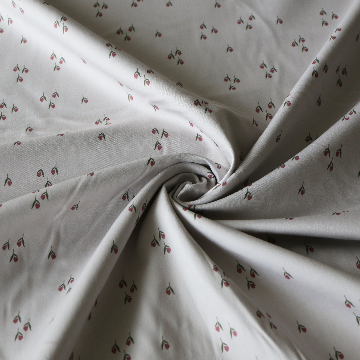 Gewebter Stoff Blume Pink 'Creme'