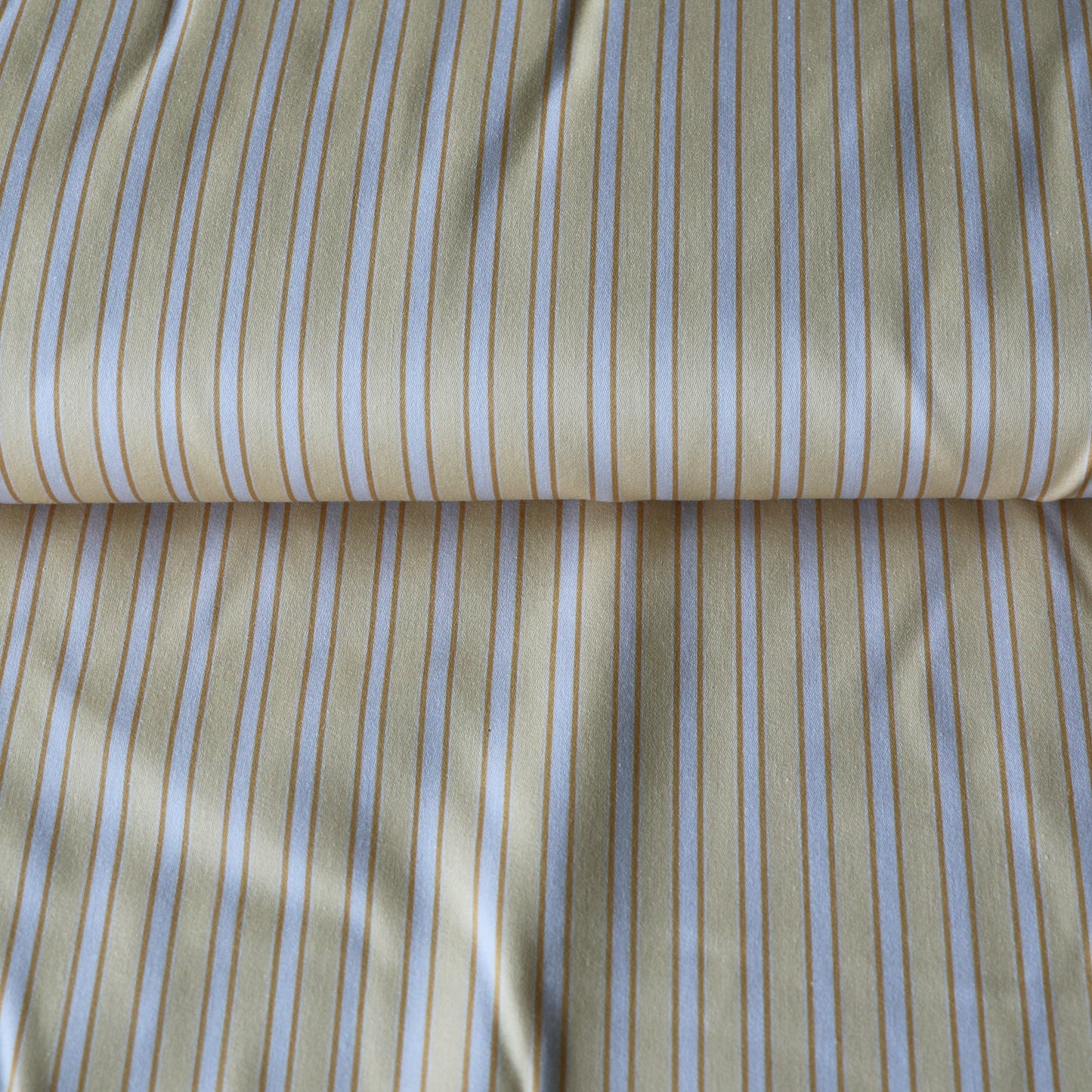 Woven Cotton Stripes 'Butter & Creme'