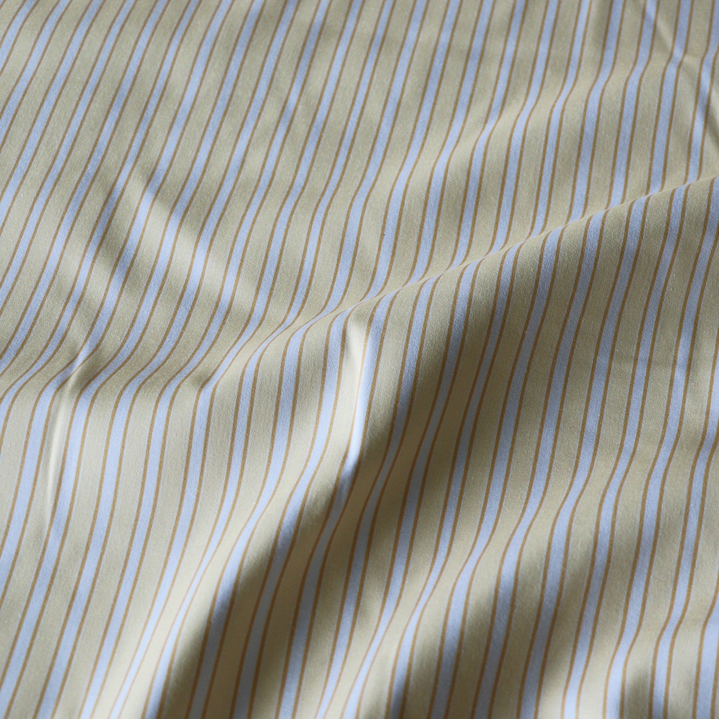 Woven Cotton Stripes 'Butter & Creme'