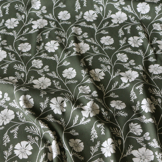 Ribbad Trikå Höstanemon 'Green'