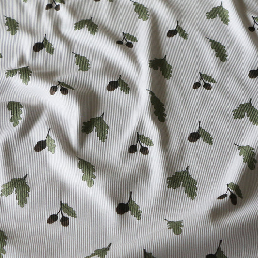 Ribbad Trikå Ekollon 'Creme'