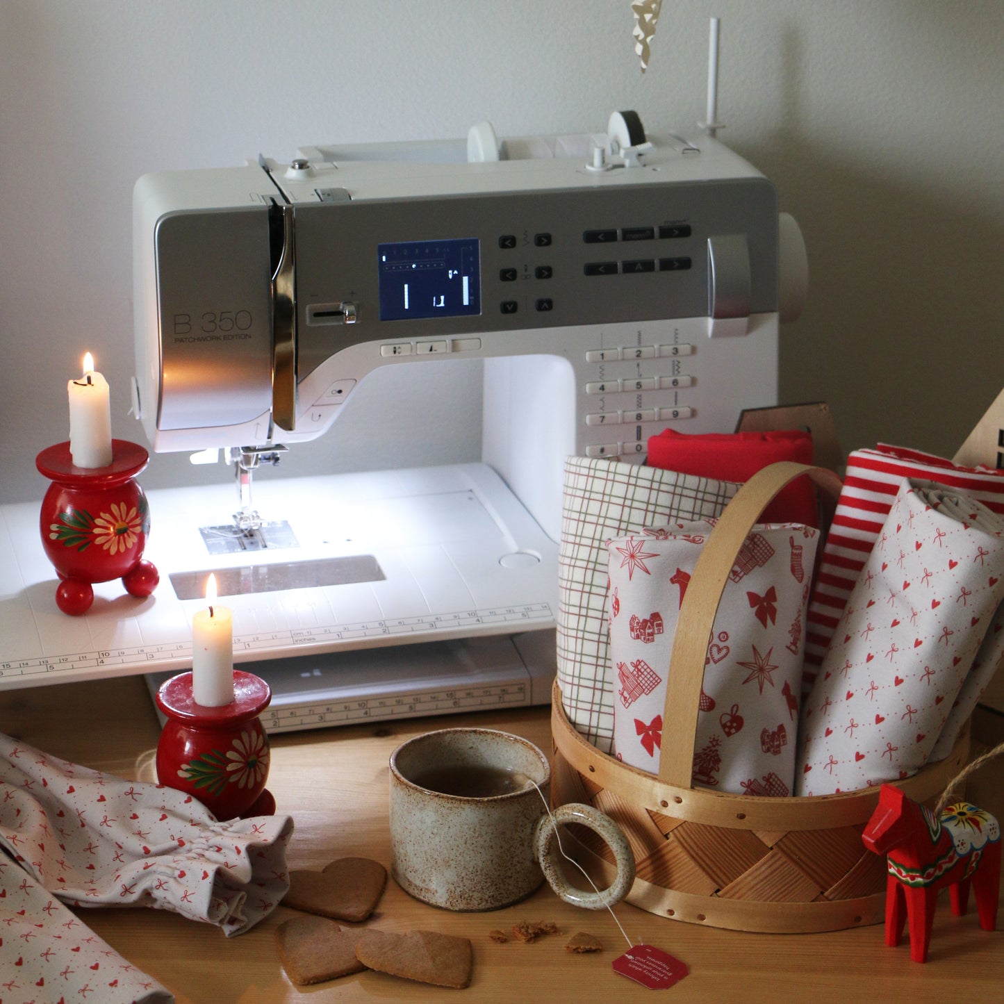 Jersey Jul 'Creme & Red'