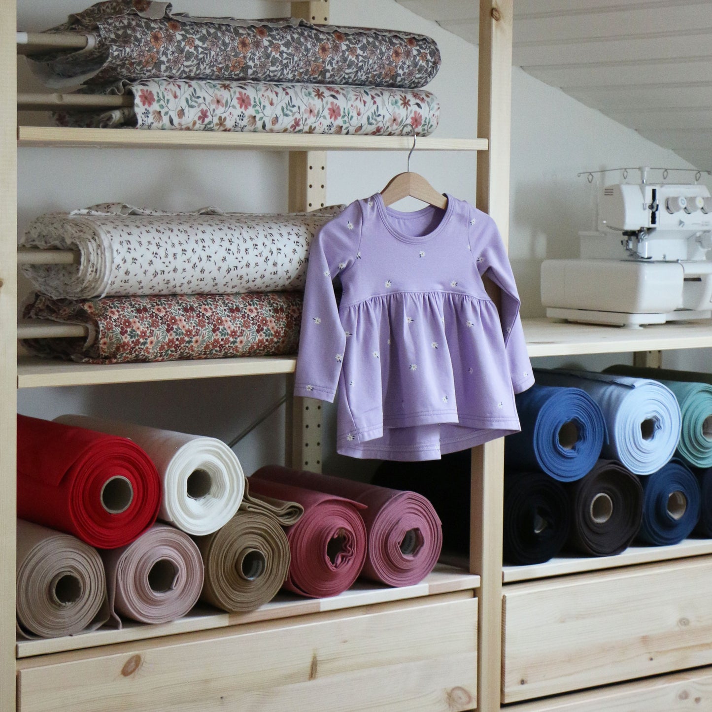 Trikå Prästkrage 'Lila'