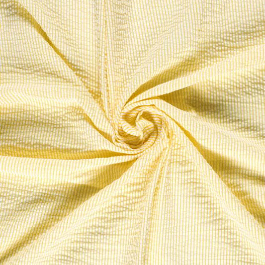 Seersucker Streifen 'yellow' - 1 m PreCut
