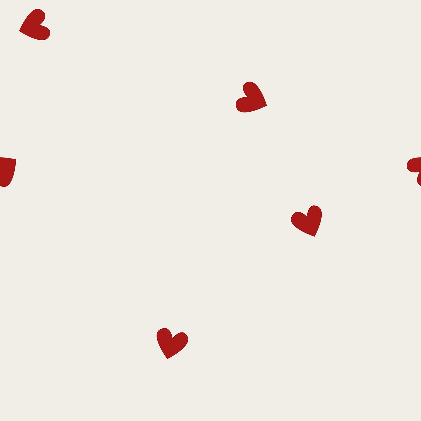 Muslin Broderad Hjärta 'Creme'