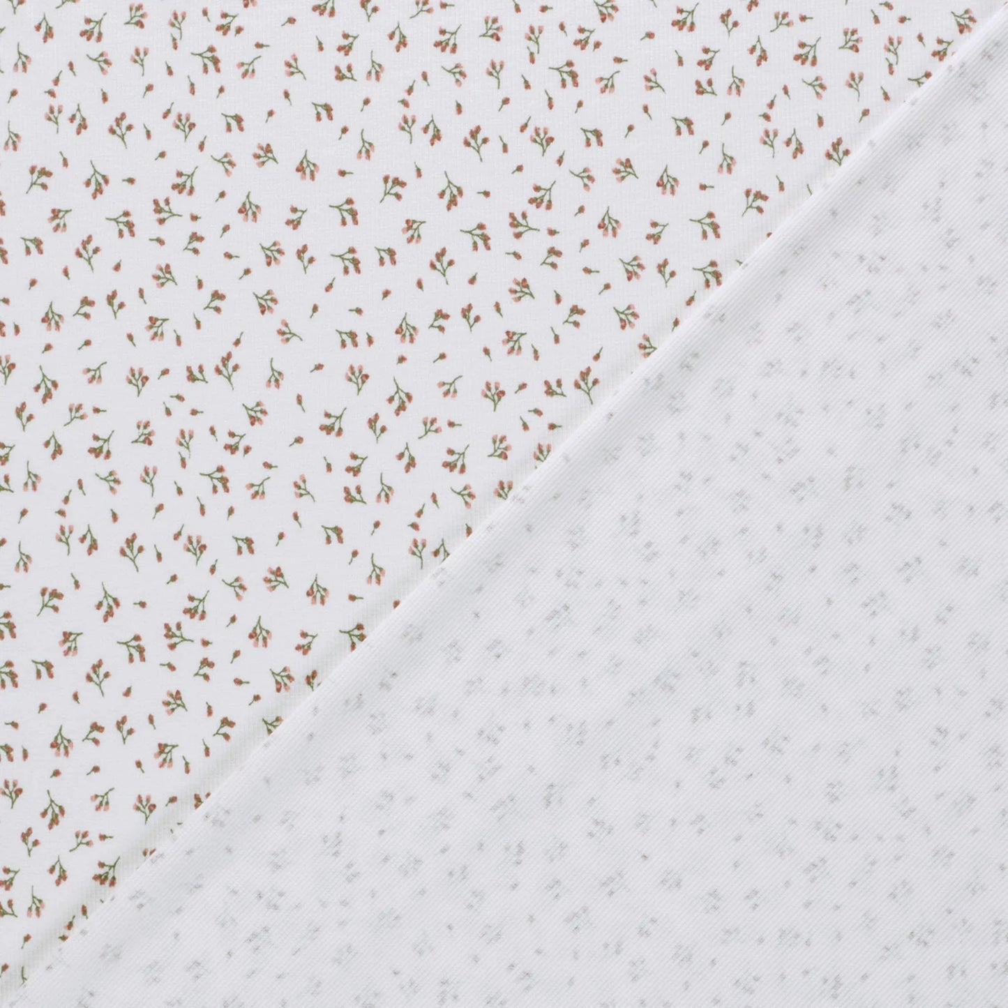 Ribbed Knit Flower Buds 'Creme'