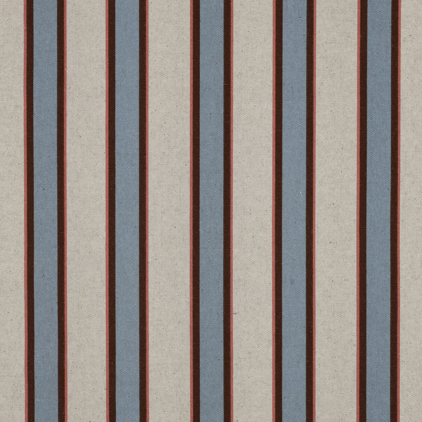 Vävd Canvas Randig 'Nature, Blue, Brown, Pink'