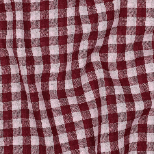 Muslin Rutig 'Wine'