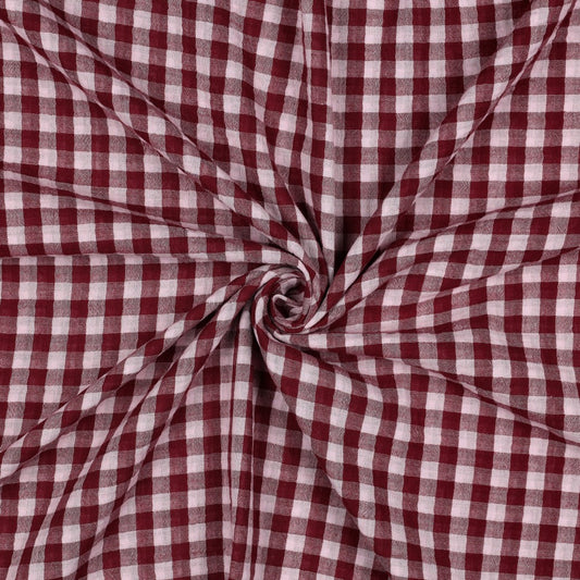 Muslin Rutig 'Wine'