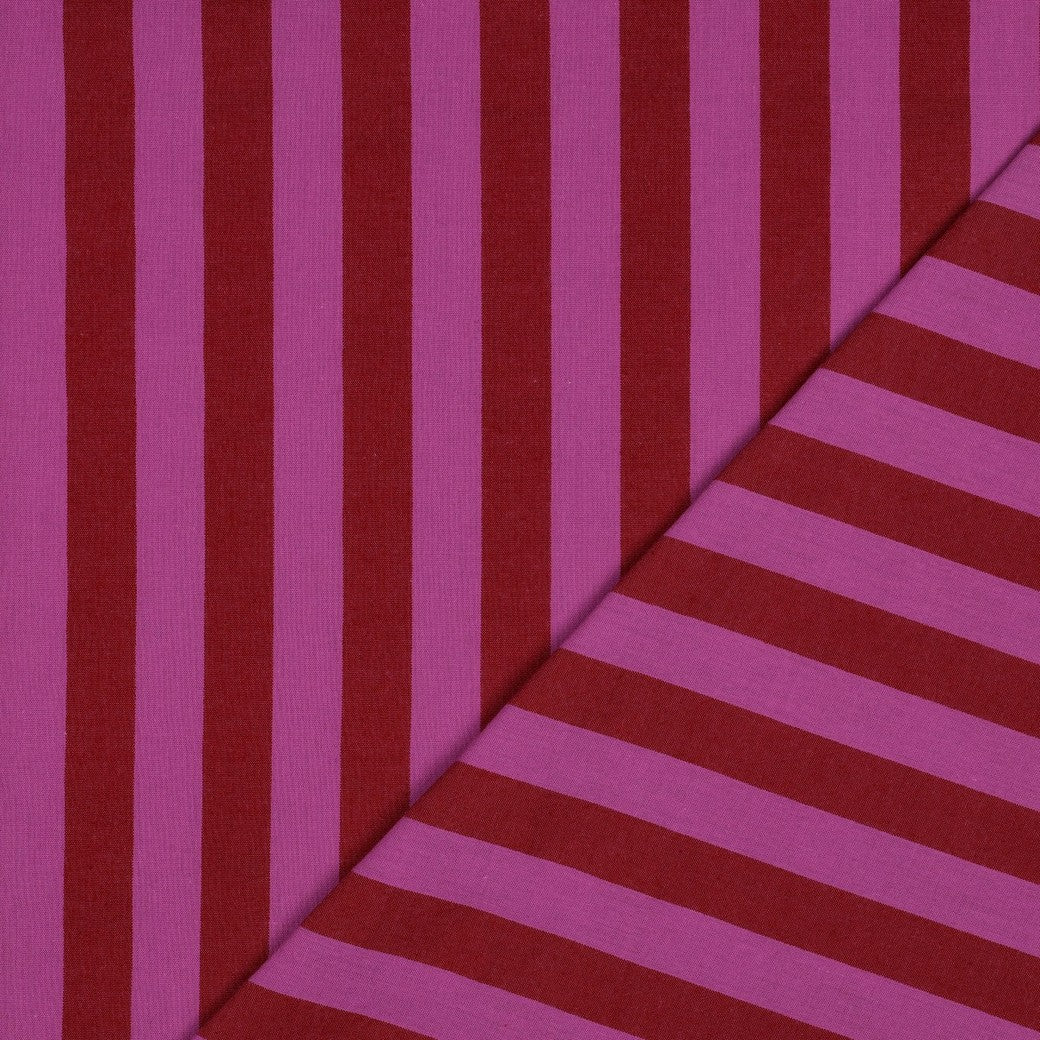 Randig Vävd 'Pink & Red'