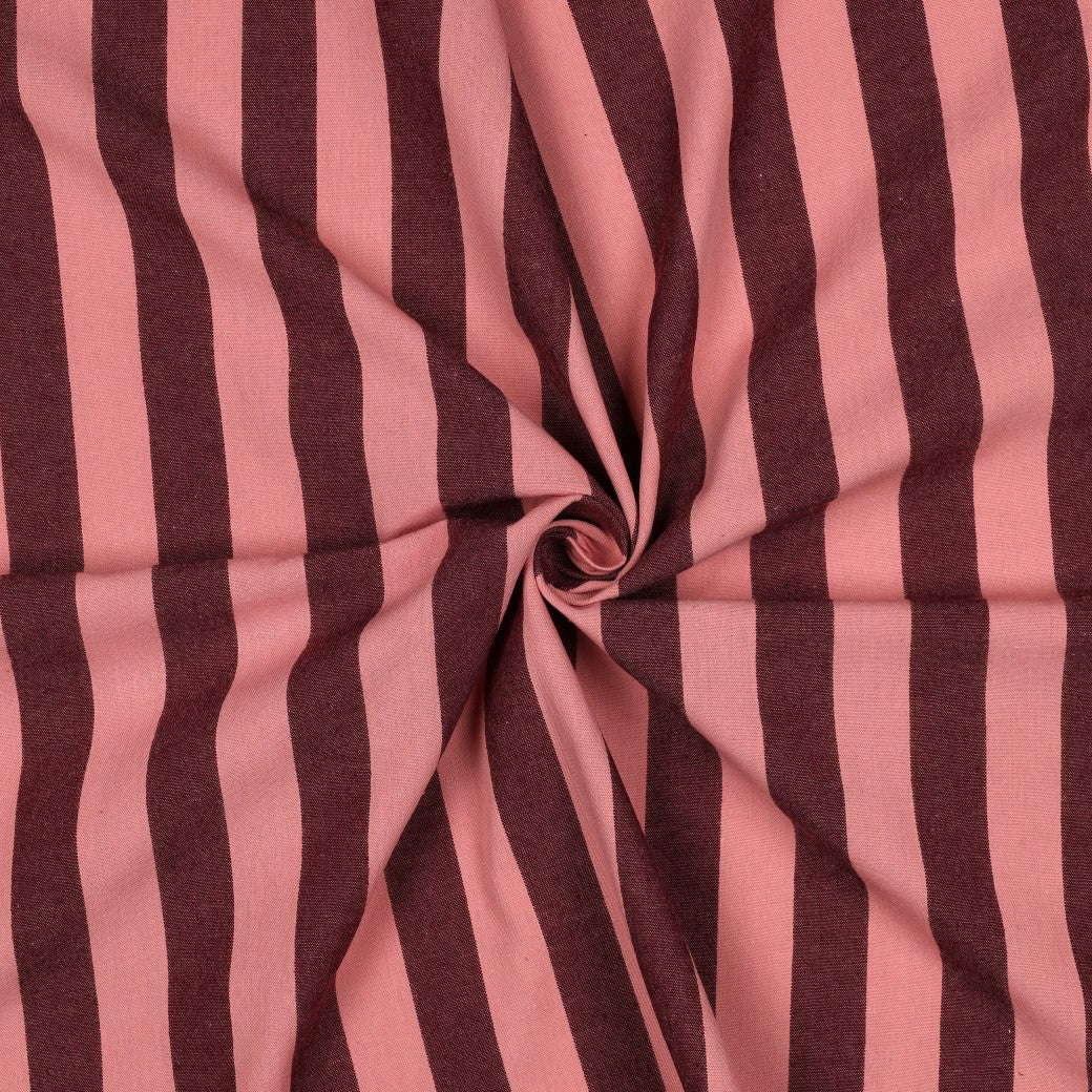 Checkered Woven Big 'Aubergine & Light Pink'