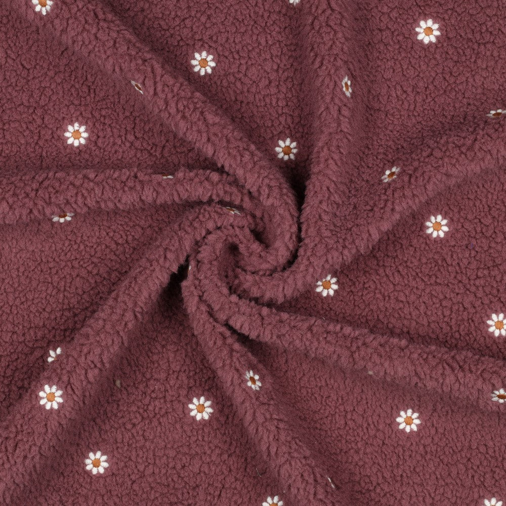 Teddy Broderade Blommor 'Dark Rose'