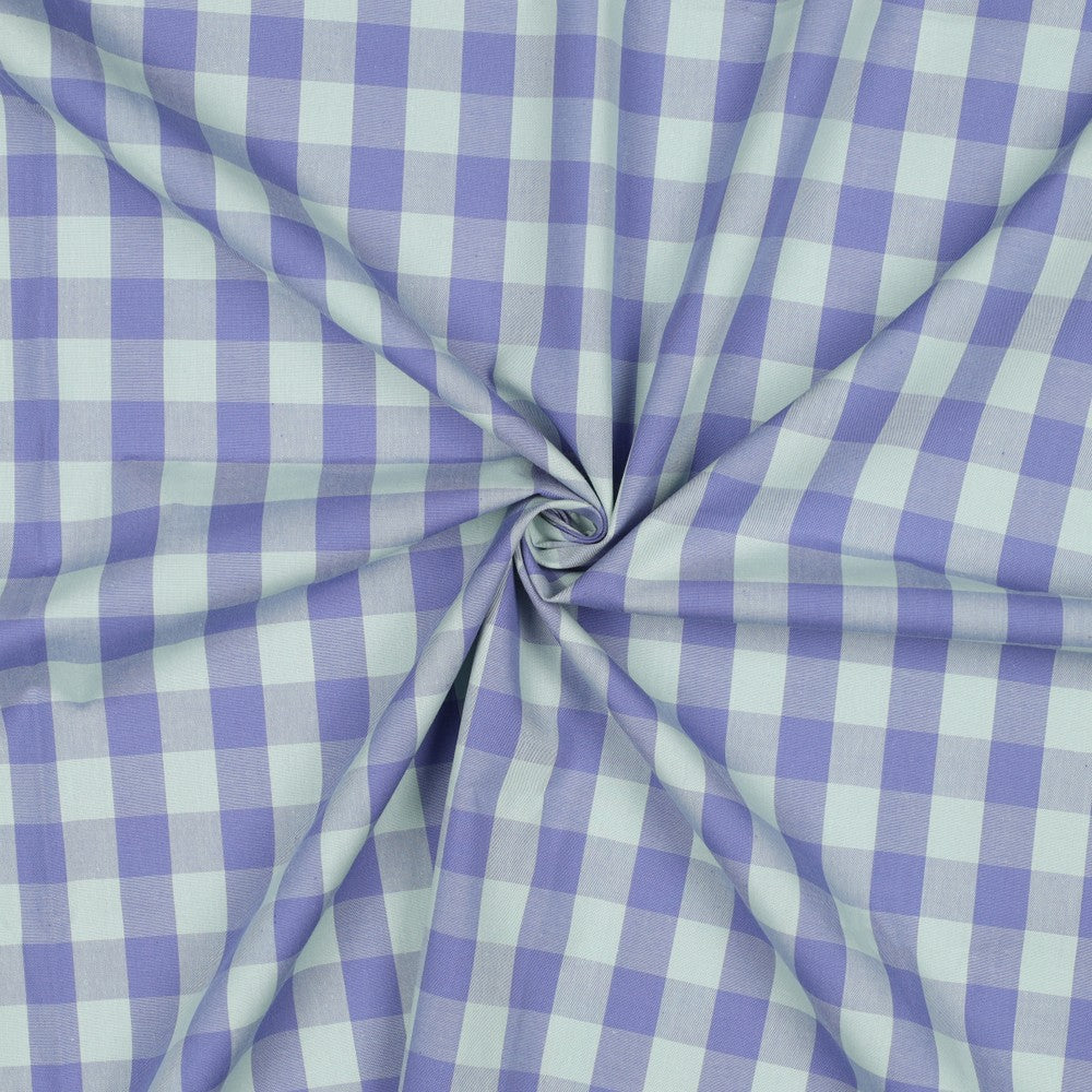 Checkered Woven Big 'Mint & Blue'