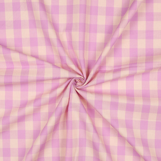 Rutig Vävd Stor 'Peach & Rose'