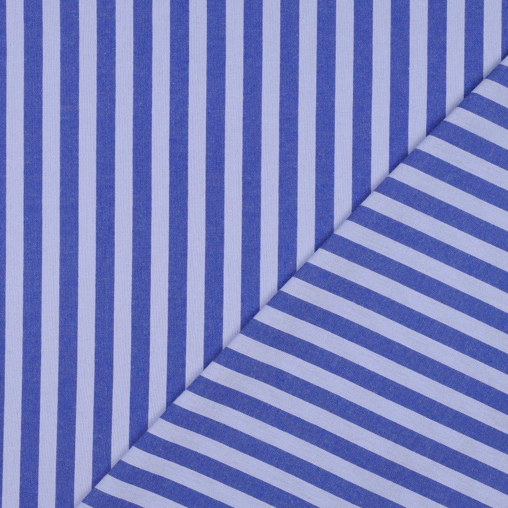Gewebter Stoff Gestreift 'Dark Blue & Light Blue'
