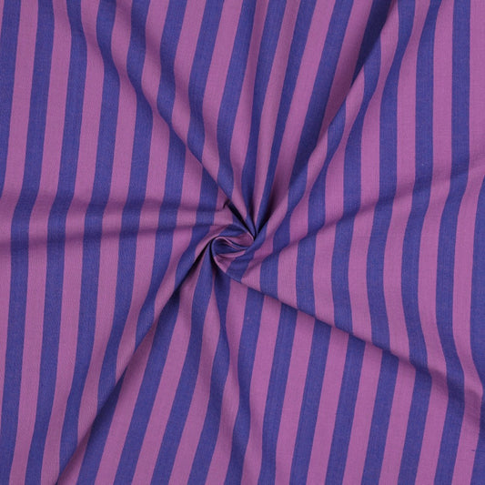 Striped Woven 'Dark Blue & Rose'