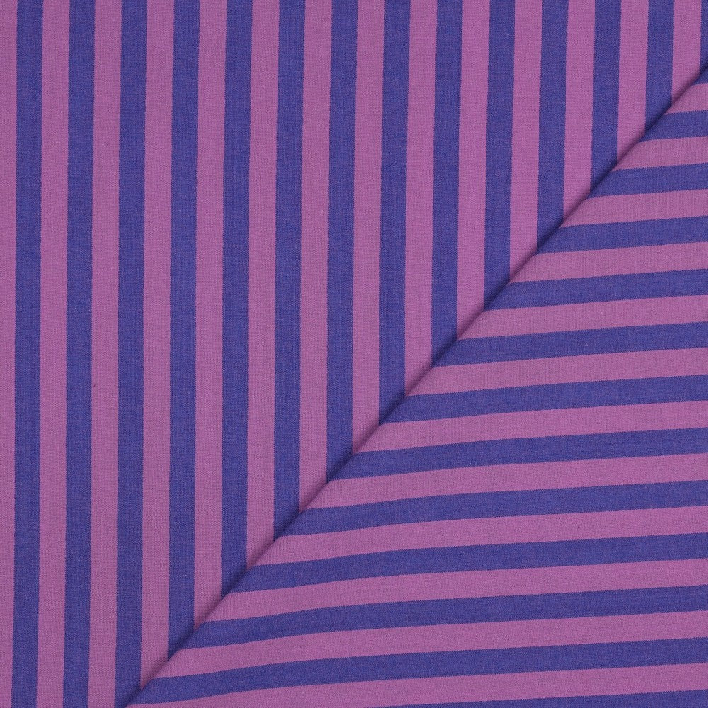Randig Vävd 'Dark Blue & Rose'