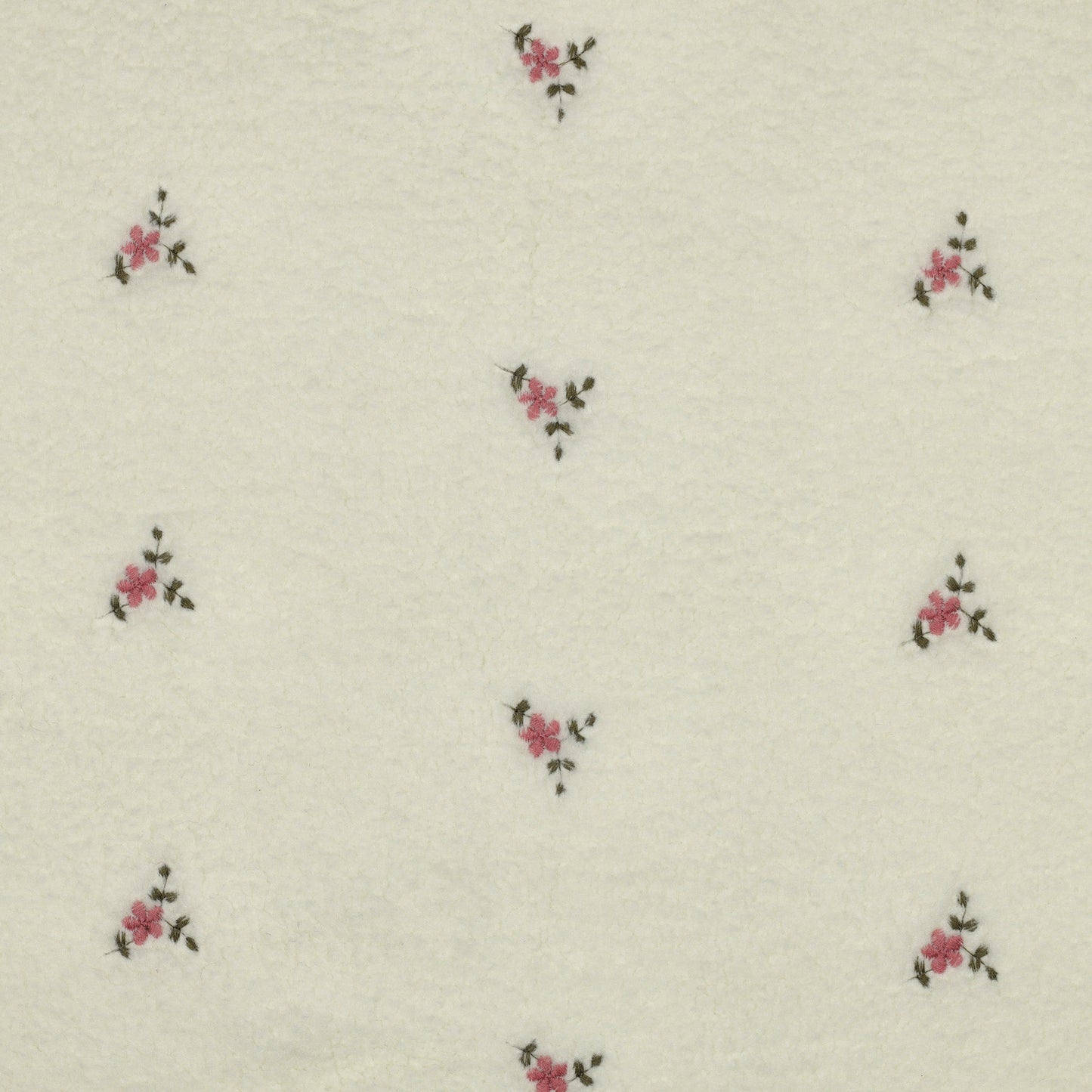Teddy Broderade Blommor 'Creme'