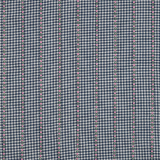 Woven Fabric Flower 'Blue'