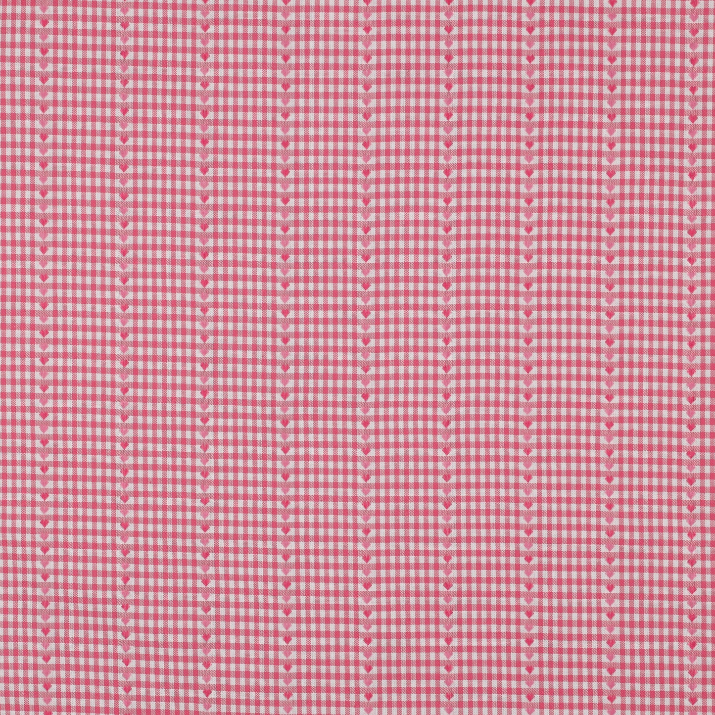 Gewebter Stoff Herzen 'Pink'