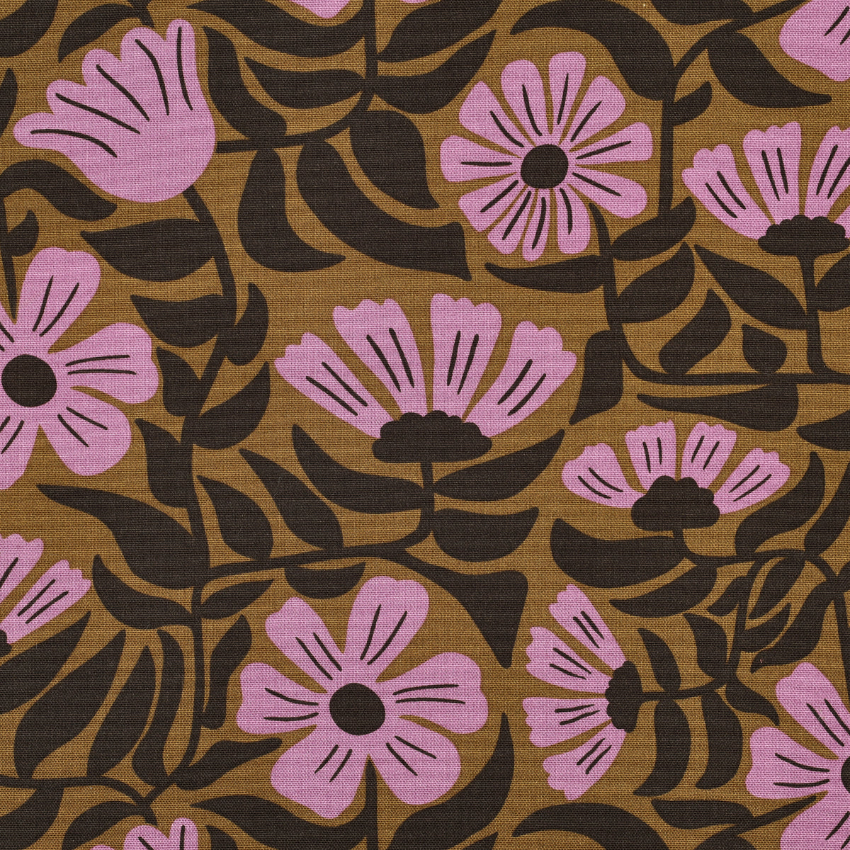 Canvas  Blommor 'Rosa & Golden Brown' 1,8 m PreCut