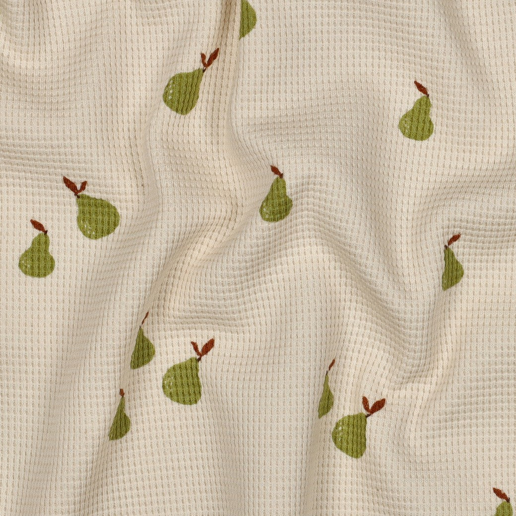 Waffel Jersey Birne 'Nature'