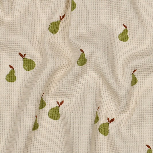 Waffel Jersey Birne 'Nature'