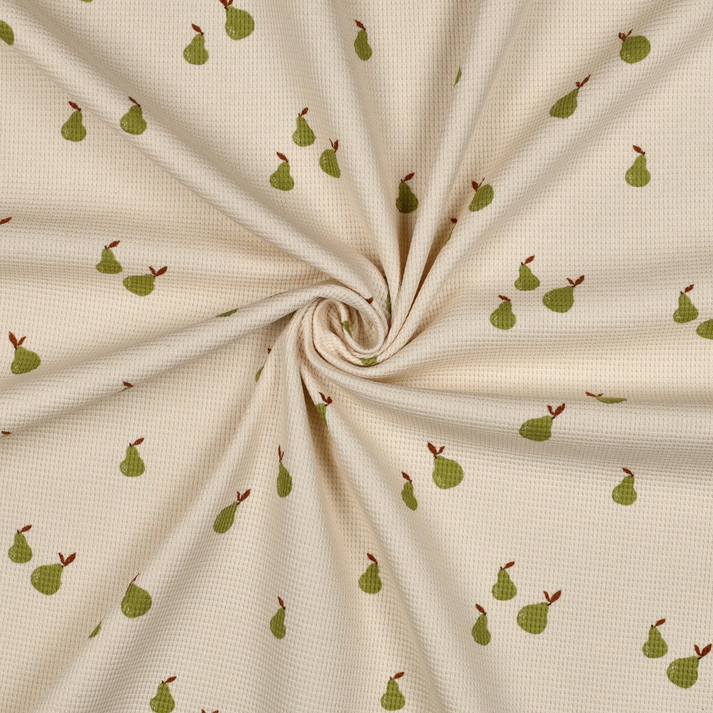 Waffel Jersey Birne 'Nature'