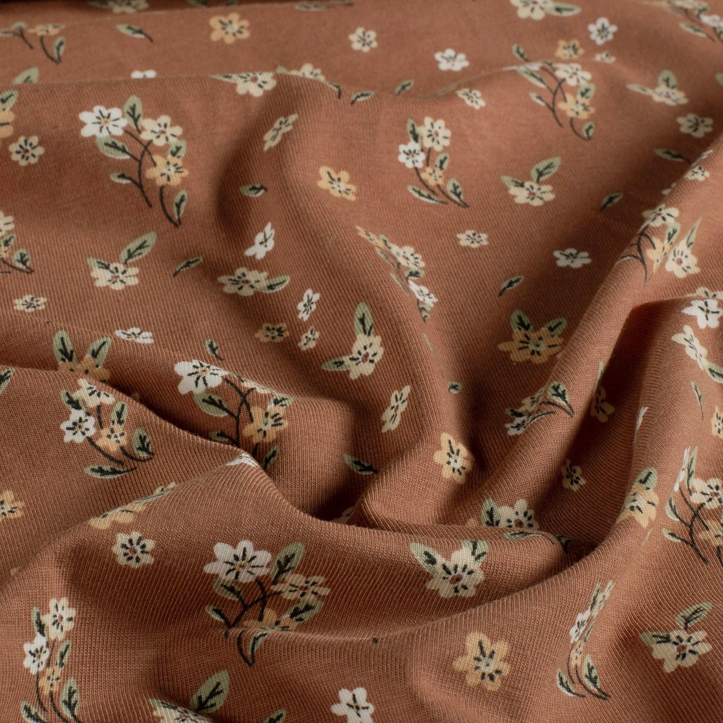 Jersey Blumen 'Red Brown'