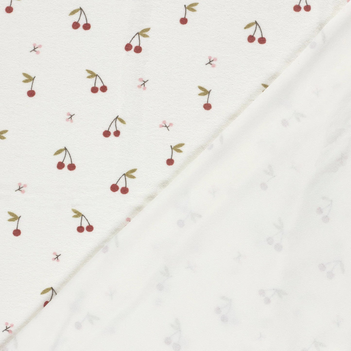 Stretchfrottee Cherry 'Creme'