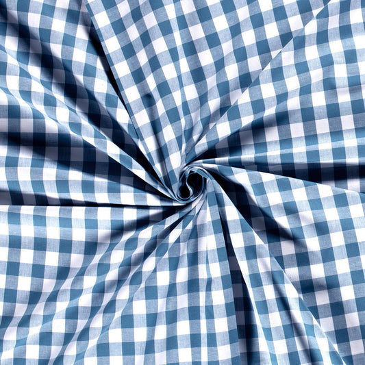 Rutig Vävd Stor 'Cloudy Blue'