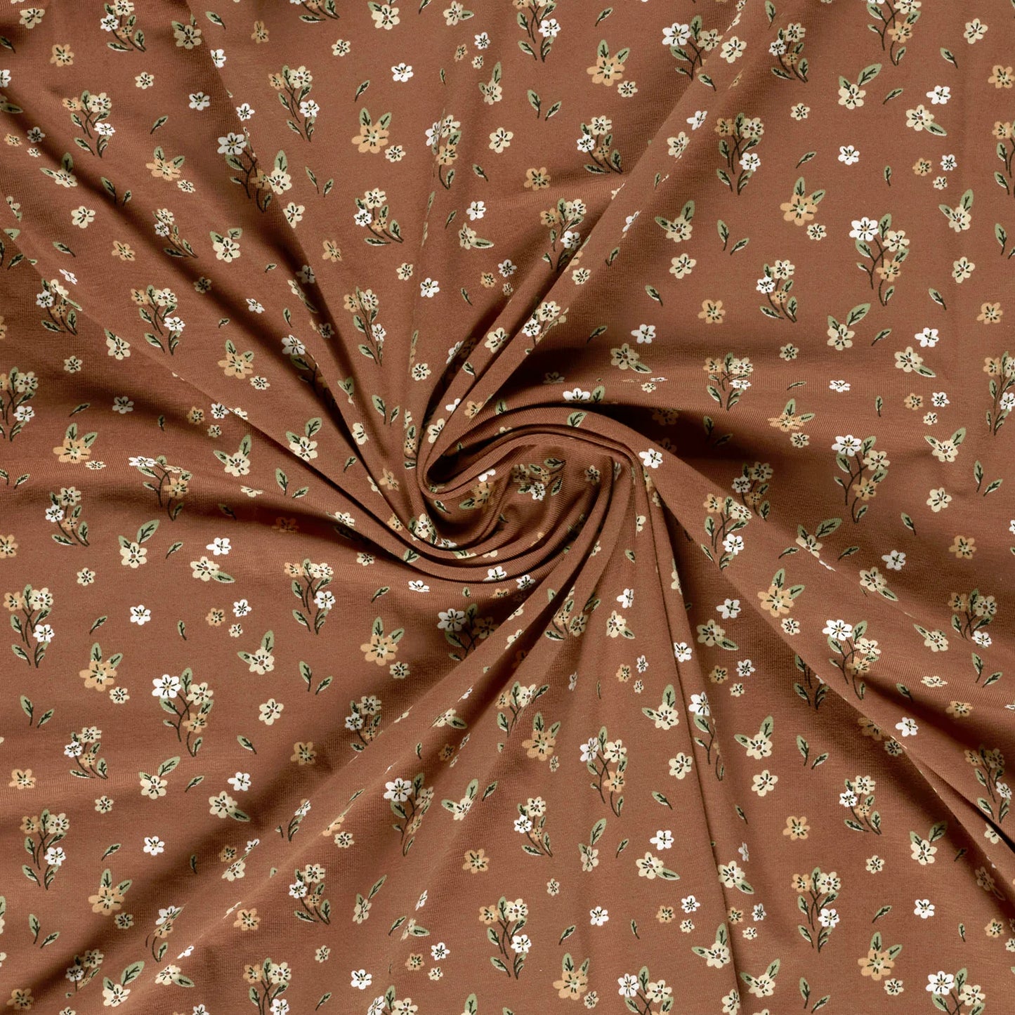 Jersey Blumen 'Red Brown'