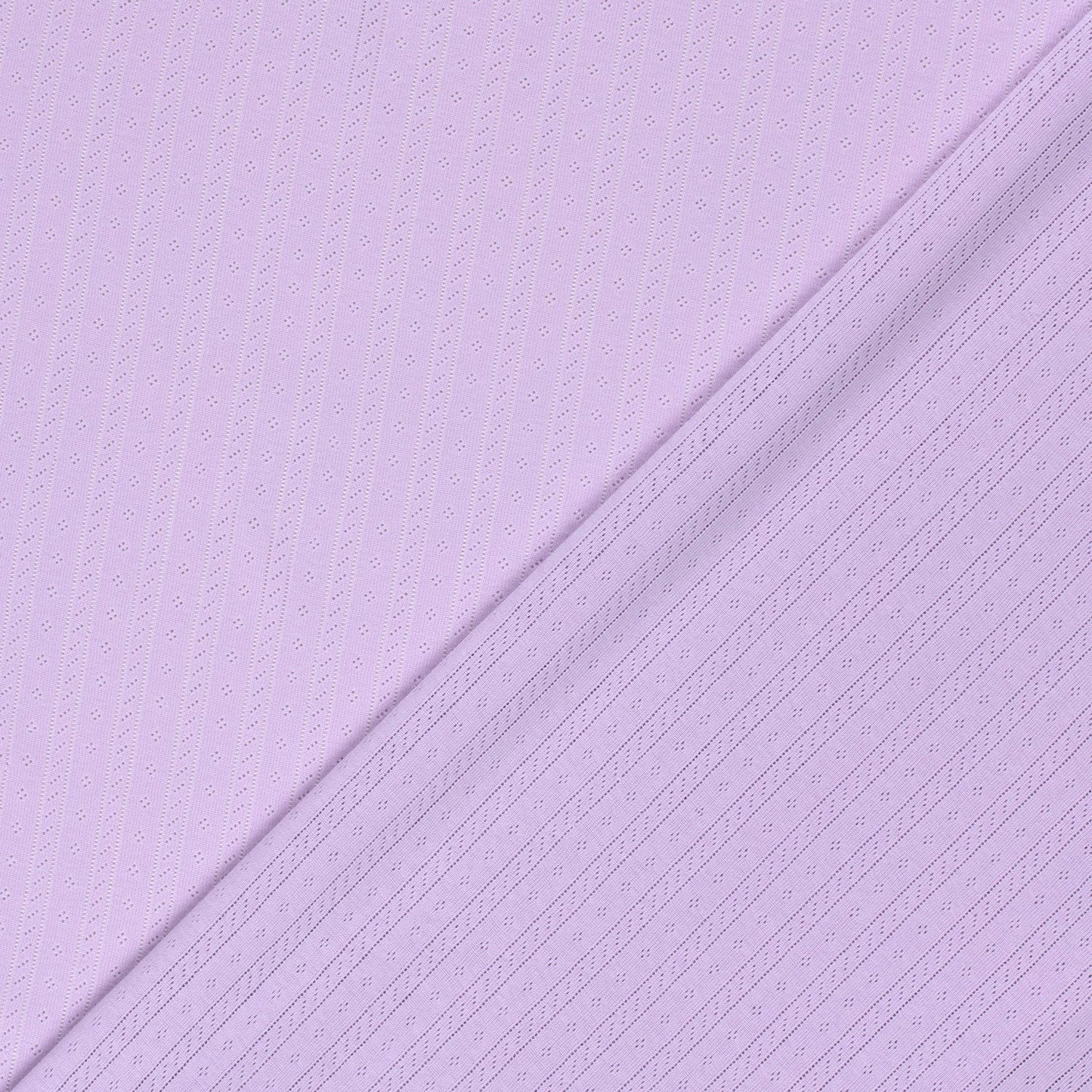 Pointelle Jersey Gestreift  'Lila'