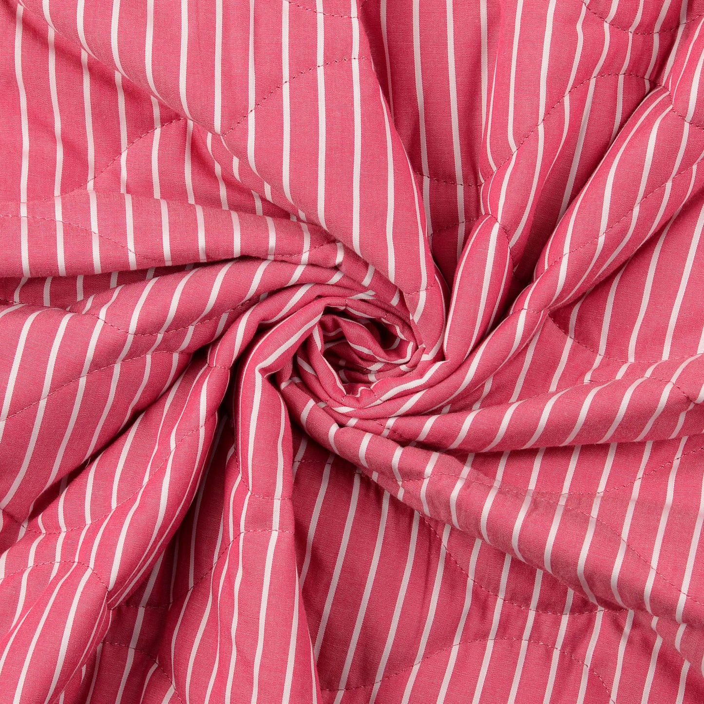 Steppstoff gestreift 'Pink'