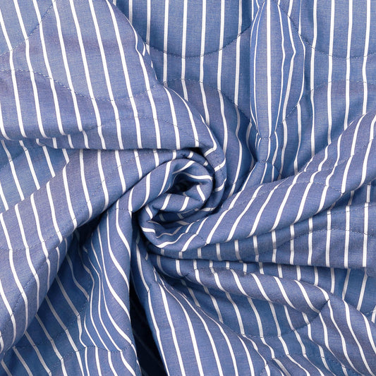 Quilted Fabric Stripes 'Blue'