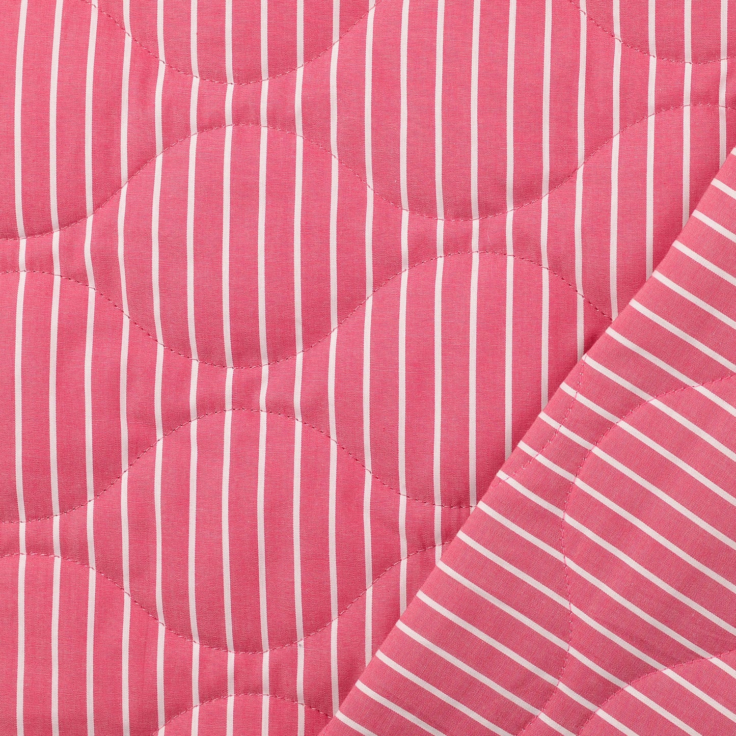 Steppstoff gestreift 'Pink'